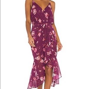 never worn LPA floral midi dress